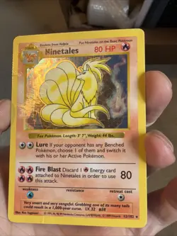 Ninetales 12/102 - Holo Rare Base Set Unlimited Pokemon TCG - Image 4