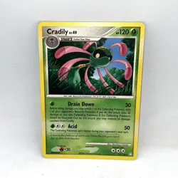 Cradily 21/146 Pokemon TCG Diamond & Pearl Legends Awakened Rare Creased - Image 1