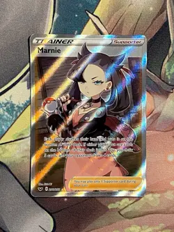Marnie 200/202 Full Art Trainer Sword & Shield Base NM Pokemon TCG - Image 1