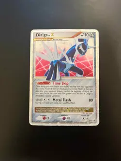 Dialga LV.X DP17 Diamond & Pearl Black Star Promo Holo Pokemon Card DMG - Image 1