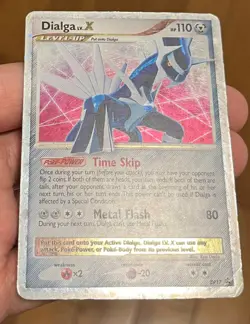 Dialga LV.X DP17 Diamond & Pearl Black Star Promo Holo Pokemon Card DMG - Image 3