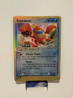 Pokemon TCG 2003 Crawdaunt 13/97 EX Dragon Reverse Holo LP - Image 1