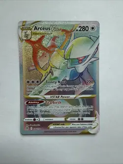 Pokemon Arceus VSTAR 176/172 Secret Rare Full Art Brilliant Stars NM - Image 2