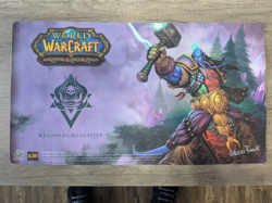 World of Warcraft WoW TCG Regional Qualifier Playmat signed by Glenn Rane - Image 1