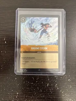 Raging Storm 28/204 Super Rare Disney Lorcana Winterspell Cold Foil - Image 1