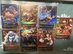 7 of Legends Cards . League of Legends-Riftbound TCG of Legendary. - Image 1