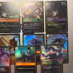 League of Legends Riftbound TCG Card Lot of 11 Foil Rare Champion Unit Cards. NM - Image 2