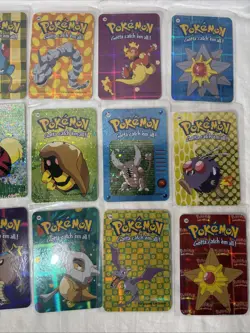 Pokemon Japanese Vintage Vending Stickers Prism Holo Card Lot 7 - Image 3