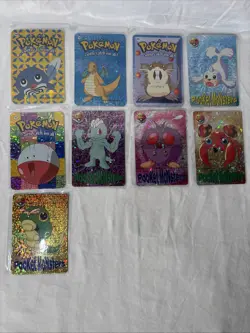 Pokemon Japanese Vintage Vending Stickers Prism Holo Card Lot 7 - Image 4