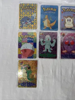 Pokemon Japanese Vintage Vending Stickers Prism Holo Card Lot 7 - Image 5