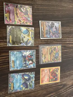 Pokemon Gengar EX Latios EX Lucario V Greninja Kyogre Holo Card Lot 7 Cards - Image 1