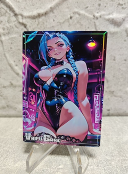 Jinx Trading Card Waifu Goddess Story Anime Girl holo Karte Manga Full Art - Image 1