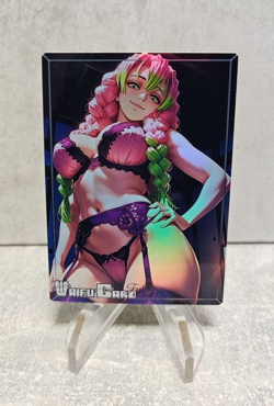 Mitsuri Trading Card Waifu Goddess Story Anime Girl holo Karte Manga Full Art - Image 1