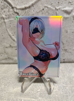 Nier Automata Trading Card Waifu Goddess Story Anime Girl holo Karte Manga Full - Image 1