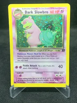 Dark Slowbro [MP/HP] - 12/82 - Pokemon Team Rocket Unlimited Holo Rare Card WOTC - Image 1