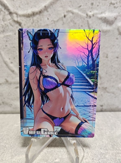 shinobu Trading Card Waifu Goddess Story Anime Girl holo Karte Manga Full Art - Image 1