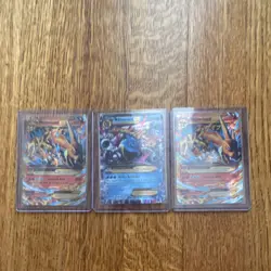 Pokemon TCG Holo EX Card Lot 3 M Charizard EX M Blastoise EX Collectible - Image 1