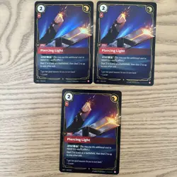 Piercing Light SFD 023/221 Rare Spiritforged Riftbound PLAYSET - 3 cards - Image 1