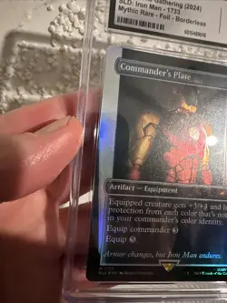 Commander's Plate Rainbow Foil MTG Secret Lair Marvel Iron Man CGC 8 NM-M🔥 - Image 3