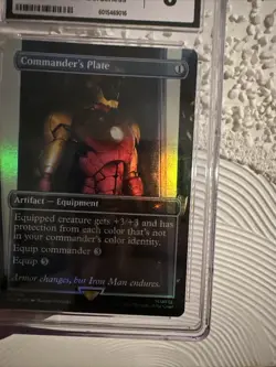 Commander's Plate Rainbow Foil MTG Secret Lair Marvel Iron Man CGC 8 NM-M🔥 - Image 5