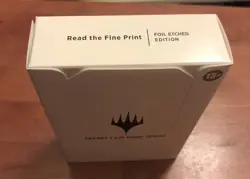 Magic the Gathering MTG Secret Lair Read the Fine Print FOIL ETCHED - SEALED - Image 1