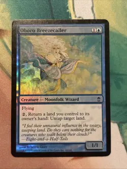 Oboro Breezecaller Saviors of Kamigawa Foil MTG Moderately Played - Image 1