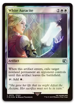 White Auracite (Surge Foil) #579 (NM) Final Fantasy FIN Magic MTG - Image 1