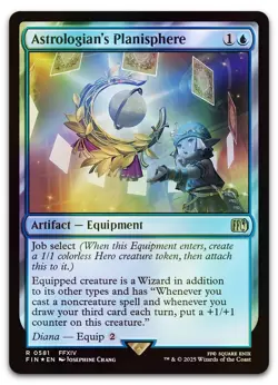 Astrologian's Planisphere (Surge Foil) #581 (NM) Final Fantasy FIN Magic MTG - Image 1
