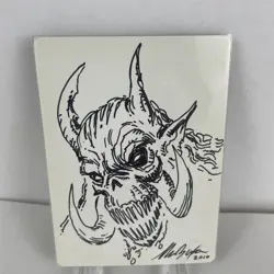 MTG Magic Blightning Signed Artist Proof and Back Art Drawing with signature - Image 2