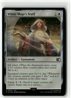 White Mage's Staff FOIL - FINAL FANTASY MTG NM - Image 1