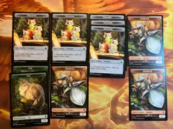 MTG 10 x Double-Sided Token Card Lot Commander: Bloomburrow Near-Mint! - Image 1