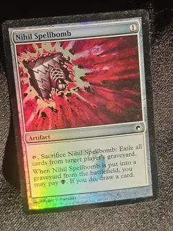 💥 Nihil Spellbomb FOIL 💥 MTG Scars of Mirrodin NM/LP Magic the Gathering - Image 1