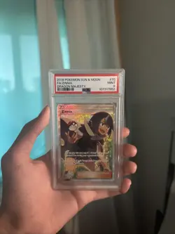 2018 Pokemon Sun and Moon Dragon Majesty PSA 9 Full Art - Image 1