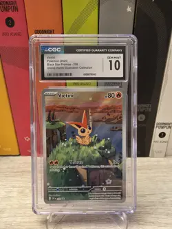 CGC 10 Promo Pokemon Victini Sv: Scarlet & Violet Holo Card 208 - Image 1