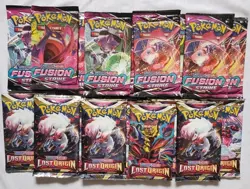 Pokemon Fusion Strike & Lost Origin 1/2 Booster Box -18 Packs- Sealed Unweighed! - Image 2