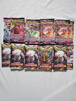 Pokemon Fusion Strike & Lost Origin 1/2 Booster Box -18 Packs- Sealed Unweighed! - Image 3