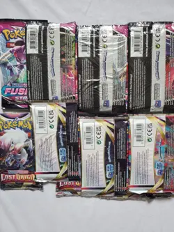 Pokemon Fusion Strike & Lost Origin 1/2 Booster Box -18 Packs- Sealed Unweighed! - Image 4