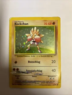 Pokemon TCG/Nockchan Holo/7/102/Selten/Base Set/Deutsch Played - Image 1