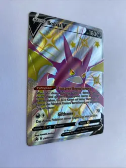 Pokemon Iksbat V Shiny Full Art Black Star Promo SWSH098 NM Deutsch - Image 2