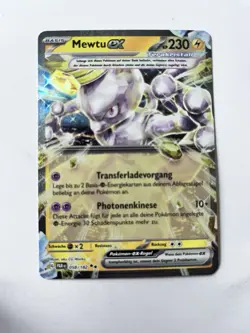 Pokemon Karte Mewtu EX 058/182 Paradoxrift Double Rare Holo NM Deutsch - Image 1