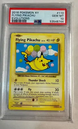 2016 Pokemon XY Evolutions Flying Pikachu #78 PSA 10 - Image 1