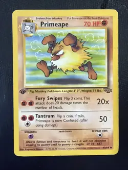 Primeape 1st Ed. Pokemon Jungle #43 1999 - Image 1