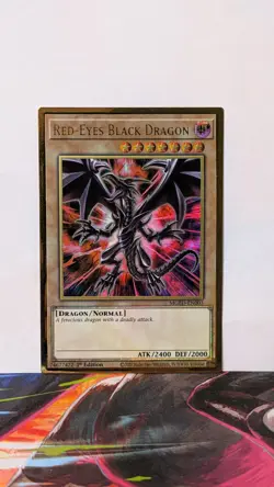 Red-Eyes Black Dragon - MGED-EN003 - Premium Gold Rare 1st Edition LP - Image 1