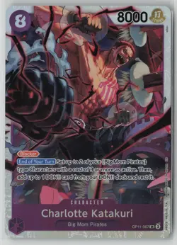 Charlotte Katakuri (067) OP11-067 One Piece A Fist of Divine Speed Super Rare NM - Image 1
