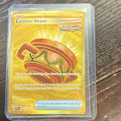 Pokemon Earthen Vessel Hyper Rare Holo Trainer Sv: Shrouded Fable 096/064 Card - Image 1