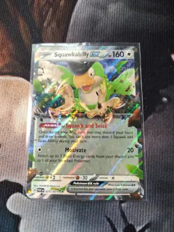 Squawkabilly EX Holo Card 75/91 Pokemon TCG Paldean Fates NM - Image 1