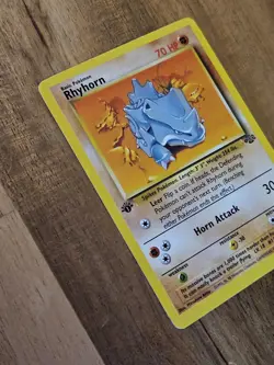 Rhyhorn 1st Edition - NEAR MINT- #61/64 - Jungle Set 1999 - Pokemon Card WoTC - Image 3