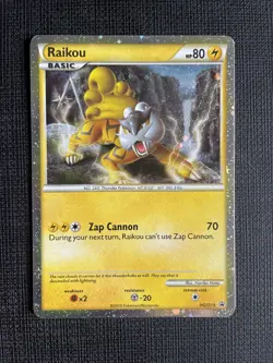 Raikou HGSS19 - Pokemon Card - Black Star Promo - Holo Rare - LP - Image 1