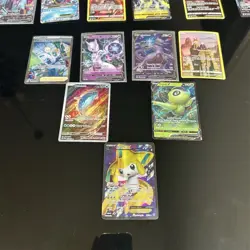 Pokemon TCG Holo V EX Card Lot Jirachi EX Celebi V Mewtwo V 12 Cards - Image 1