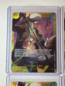 Trafalgar Law OP10-119 The Best Vol. 2 Premium Booster 4 Foil Card Play Set Lot - Image 2